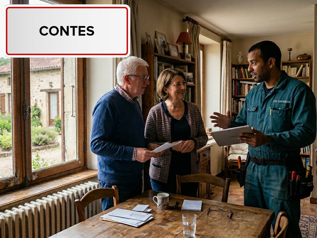 Installation de pompe à chaleur à Contes (06390) dans les Alpes-Maritimes